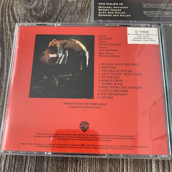 Van Halen Lot of 3 CDs 5150 OU812 For Unlawful Self Titled S/T Rock Music - Picture 4 of 5